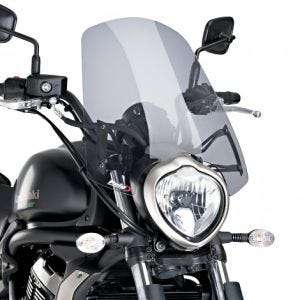 Nakedbike-Scheibe passend für Kawasaki Vulcan S / Café 15-24 rauchgrau Windschild Puig New Generation Touring 8164H