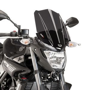 Nakedbike-Scheibe passend für Yamaha MT-03 16-19 dunkel getönt Windschild Puig New Generation Touring 8932F