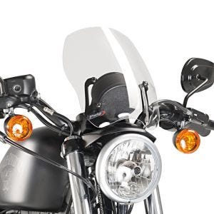 Pare-brise compatible avec Harley Davidson Sportster 1200 CB Custom 13-17 clair Puig NGT