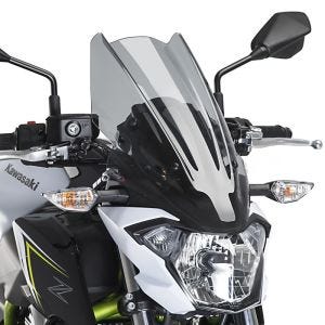 Nakedbike-Scheibe passend für Kawasaki Z 650 17-19 rauchgrau Windschild Puig New Generation Touring 9369H