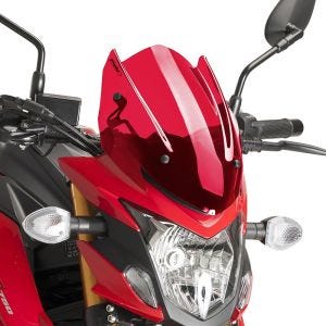 Pare-brise compatible avec Suzuki GSX-S 750 17-21 rouge Puig NG Sport