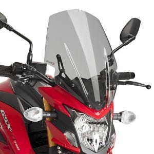 Nakedbike-Scheibe passend für Suzuki GSX-S 750 17-21 rauchgrau Windschild Puig New Generation Touring 9436H