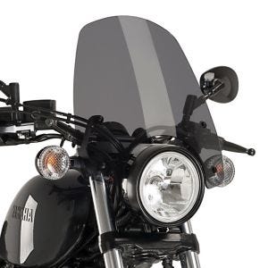 Nakedbike-Scheibe passend für Yamaha XV 950 / R / Racer 14-20 dunkel getönt Windschild Puig New Generation Touring 9438F