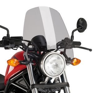 Pare-brise compatible avec Honda Rebel 500 17-24 fumé clair Puig NG Touring