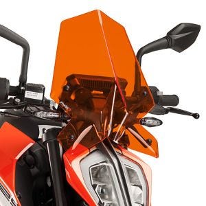 Pare-brise compatible avec KTM 390 / 125 Duke 17-23 Orange Puig NG Sport