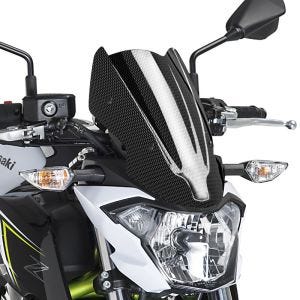 Pare-brise compatible avec Kawasaki Z 650 17-19 Carbon look Puig NG Sport