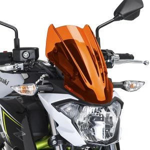 Pare-brise compatible avec Kawasaki Z 650 17-19 Orange Puig NG Sport