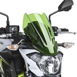 Pare-brise compatible avec Kawasaki Z 650 17-19 vert Puig NG Sport