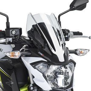 Pare-brise compatible avec Kawasaki Z 650 17-19 clair Puig NG Sport