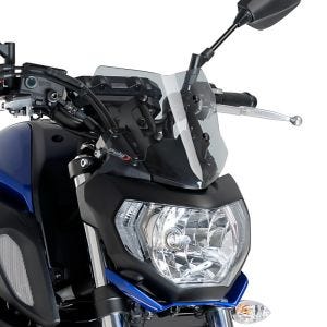 Pare-brise compatible avec Yamaha MT-07 18-24 fumé clair Puig NG Sport