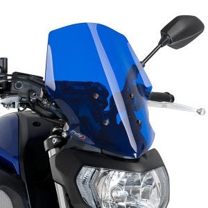 Pare-brise compatible avec Yamaha MT-07 18-24 bleu Puig NG Touring