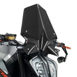 Pare-brise compatible avec KTM 890 Duke / R 20-23 Carbon look Puig NG Sport