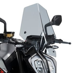 Pare-brise compatible avec KTM 890 Duke / R 20-23 fumé clair Puig NG Sport