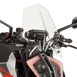 Nakedbike-Scheibe passend für KTM 1290 Super Duke R 17-19 klar Windschild Puig New Generation Touring 9692W