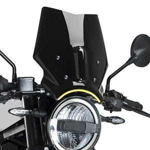 Pare-brise compatible avec Husqvarna Svartpilen 401 17-24 noir Puig NG Sport