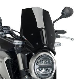 Pare-brise compatible avec Honda CB 125 R 18-22 noir Puig NG Sport