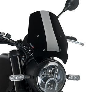 Pare-brise compatible avec Benelli Leoncino 500 / Trail 16-24 noir Puig NG Sport