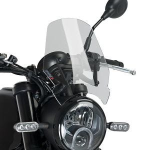Nakedbike-Scheibe passend für Benelli Leoncino 500 / Trail 16-24 klar Windschild Puig New Generation Sport 9747W