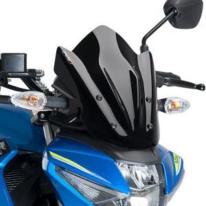 Nakedbike-Scheibe passend für Suzuki GSX-S 125 17-21 schwarz Windschild Puig New Generation Sport 9873N
