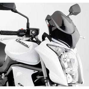 Pare-brise compatible avec Kawasaki ER-6N 09-11 fumé foncé Puig NG Sport