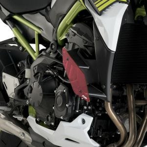 Naked-Side-Downforce-Spoiler-Set passend für Kawasaki Z900 17-22 rot Puig 20284R