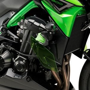Naked-Side-Downforce-Spoiler-Set passend für Kawasaki Z900 17-22 grün Puig 20284V