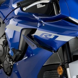Ailerons de carenage compatible avec Yamaha YZF-R1 20-24 bleu Puig Downforce Sport