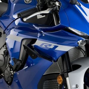 Ailerons de carenage compatible avec Yamaha YZF-R1 20-24 noir Puig Downforce Sport