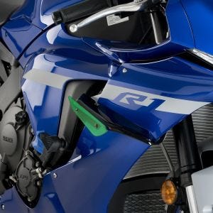 Ailerons de carenage compatible avec Yamaha YZF-R1 20-24 vert Puig Downforce Sport