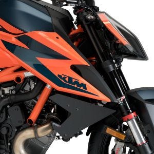 Naked-Side-Downforce-Spoiler-Set passend für Ktm 1290 SUPERDUKE R / EVO 14-22 schwarz Puig 20462N