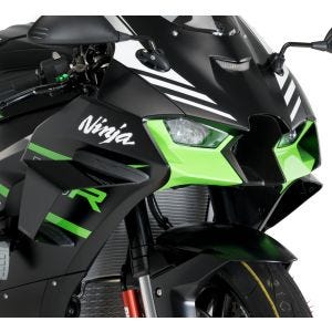 Jeu d'Ailerons Downforce compatible avec Kawasaki ZX-10 R / RR 21-24 Winglets noir Puig 20543N