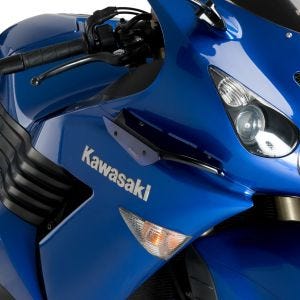 Ailerons de carenage compatible avec Kawasaki ZZR 1400 06-20 bleu Puig Downforce Sport