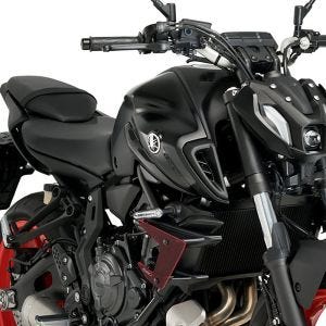 Naked-Side-Downforce-Spoiler-Set passend für Yamaha MT-07 13-22 rot Puig 20621R