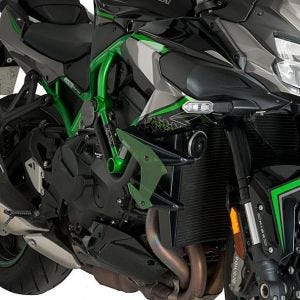Naked-Side-Downforce-Spoiler-Set passend für Kawasaki Z H2 20-22 grün Puig 20832V