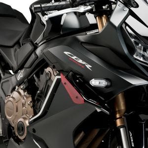 Sport-Side-Downforce-Spoiler-Set passend für Honda CBR650R 19-22 rot Puig 21333R
