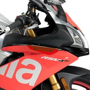Winglets passend für Aprilia RSV4 RR / RF 15-20 rot Puig Downforce Sport Spoiler 2334R