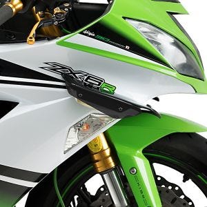 Ailerons de carenage compatible avec Kawasaki ZX-6R / 636 09-16 noir Puig Downforce Sport