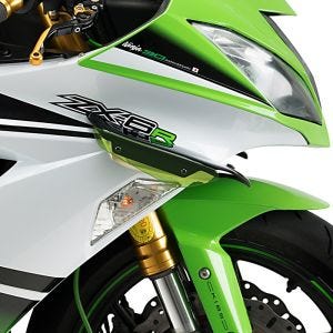 Ailerons de carenage compatible avec Kawasaki ZX-6R / 636 09-16 vert Puig Downforce Sport