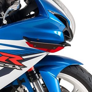 Ailerons de carenage compatible avec Suzuki GSX-R 750 / 600 11-16 rouge Puig Downforce Sport