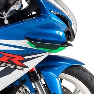 Ailerons de carenage compatible avec Suzuki GSX-R 750 / 600 11-16 vert Puig Downforce Sport