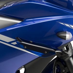 Ailerons de carenage compatible avec Yamaha YZF-R3 15-18 bleu Puig Downforce Sport