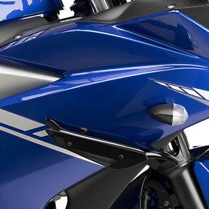 Ailerons de carenage compatible avec Yamaha YZF-R3 15-18 noir Puig Downforce Sport