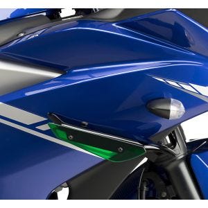 Ailerons de carenage compatible avec Yamaha YZF-R3 15-18 vert Puig Downforce Sport
