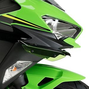 Ailerons de carenage compatible avec Kawasaki NINJA 400 18-20 vert Puig Downforce Sport
