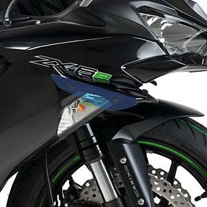 Ailerons de carenage compatible avec Kawasaki ZX-6R 19-20 bleu Puig Downforce Sport