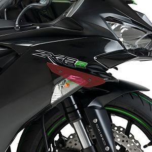 Ailerons de carenage compatible avec Kawasaki ZX-6R 19-20 rouge Puig Downforce Sport