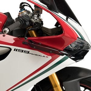 Ailerons de carenage compatible avec Ducati 1199 Panigale 12-14 rouge Puig Downforce Sport