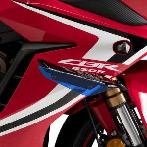 Ailerons de carenage compatible avec Honda CBR 650 R 19-23 bleu Puig Downforce Sport