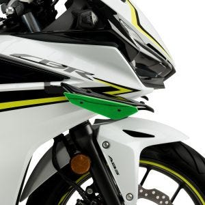 Ailerons de carenage compatible avec Honda CBR 500 R 19-23 vert Puig Downforce Sport