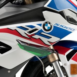 Ailerons de carenage compatible avec BMW S 1000 RR 19-22 vert Puig Downforce Sport